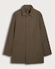 image 4 of F&F Single Breasted Shower Resistant Overcoat in Khaki