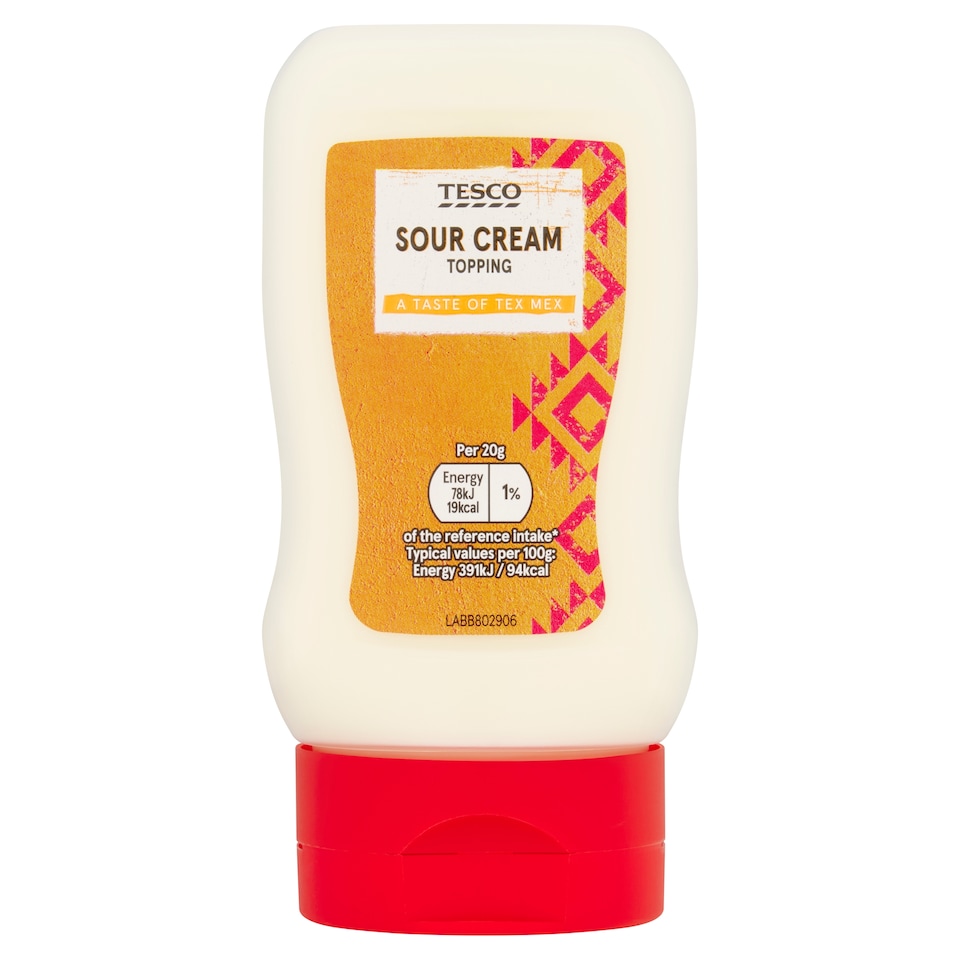 Tesco Sour Cream Topping 280G