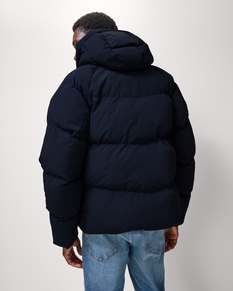 image 1 of F&F Hooded Puffer Jacket in Navy