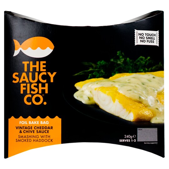 SAUCY FISH CO. HDDK W/CHEESE SCE BAG 240G Tesco Groceries