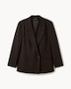 image 5 of F&F Pinstripe Double Breasted Co-ord Blazer in Brown
