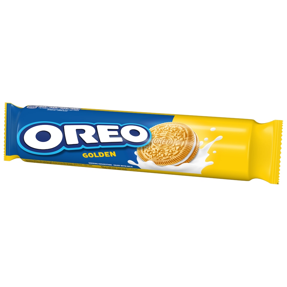 image 1 of OREO Golden Cookie Sandwich Biscuits 154g