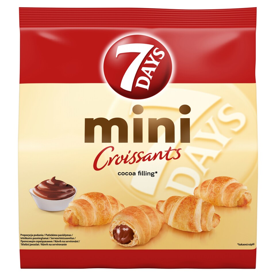 7 Days Croissant Mini s kakaovou náplňou 185 g