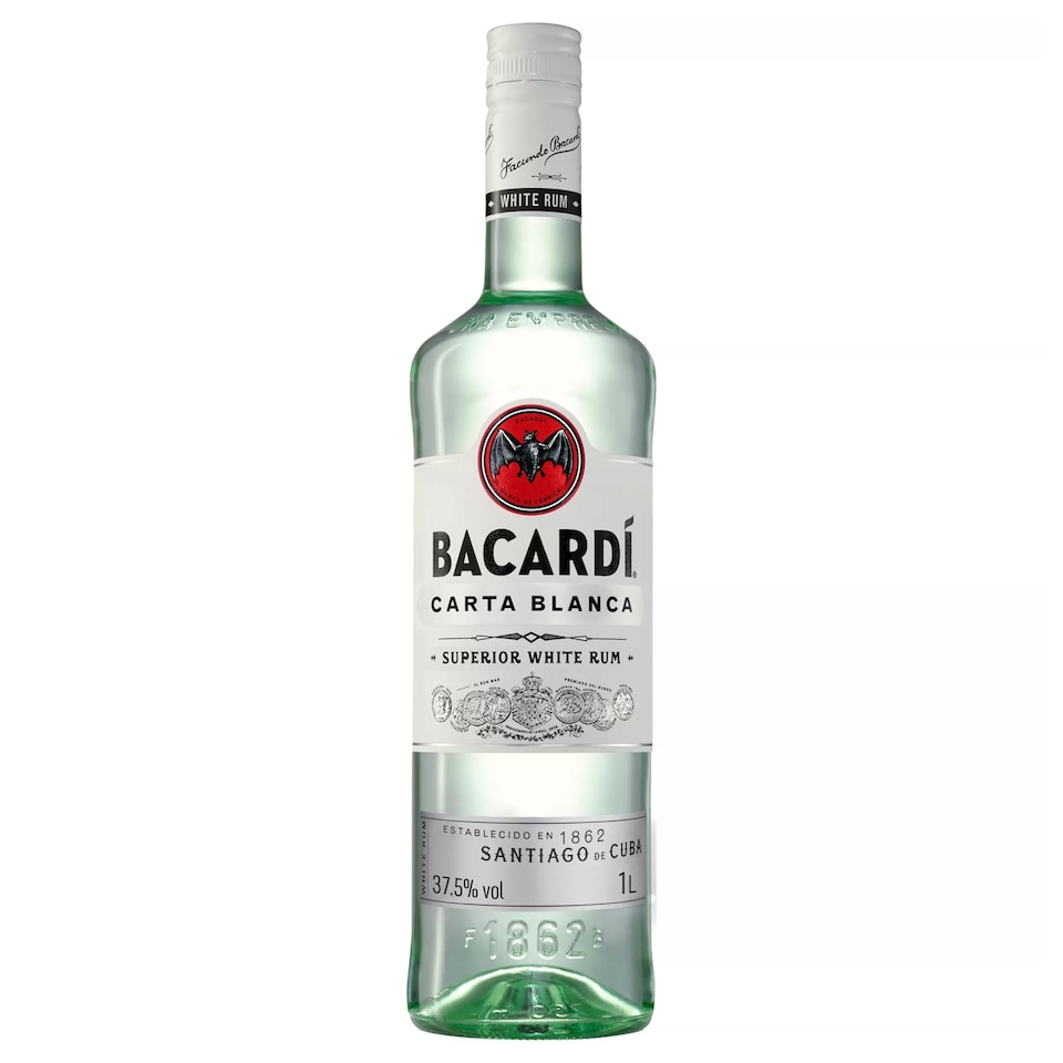 image 1 of Bacardi Carta Blanca Rum 1 Litre