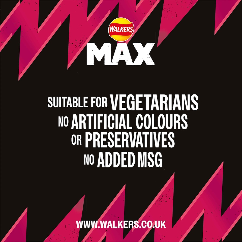 image 1 of Walkers Max Strong Crisps - Hot Chicken Wings 140g