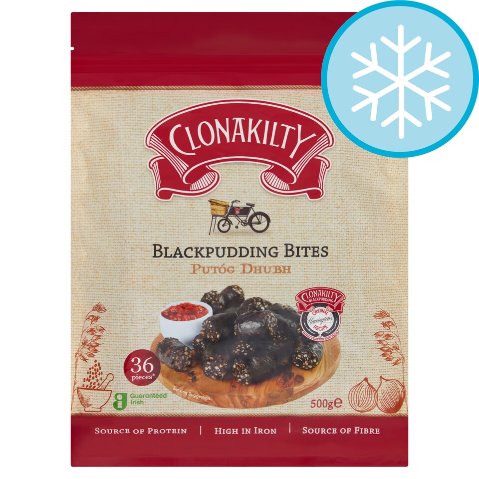Clonakilty 36 Frozen Blackpudding Bites 500g