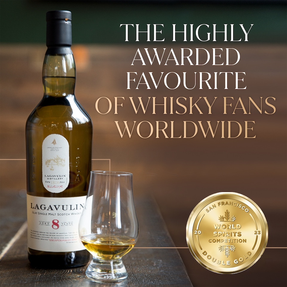 image 1 of Lagavulin 8 Year Single Malt Whisky Bottle 48% Vol 70cl