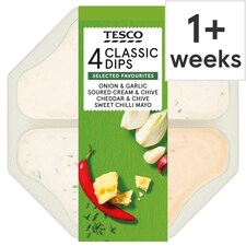 Tesco 4 Classic Dips 500g