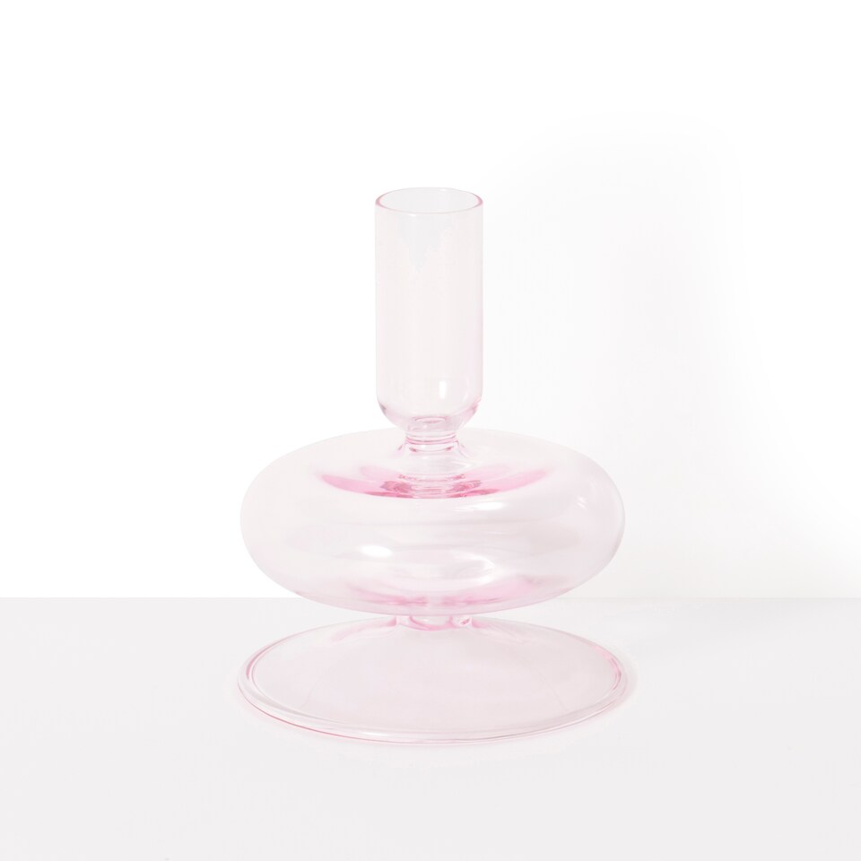 image 1 of PAPERCHASE CONFETTI GLASS CANDLE HOLDER