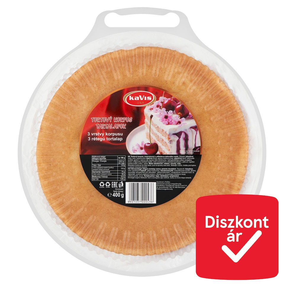 Kavis tortalapok 400 g