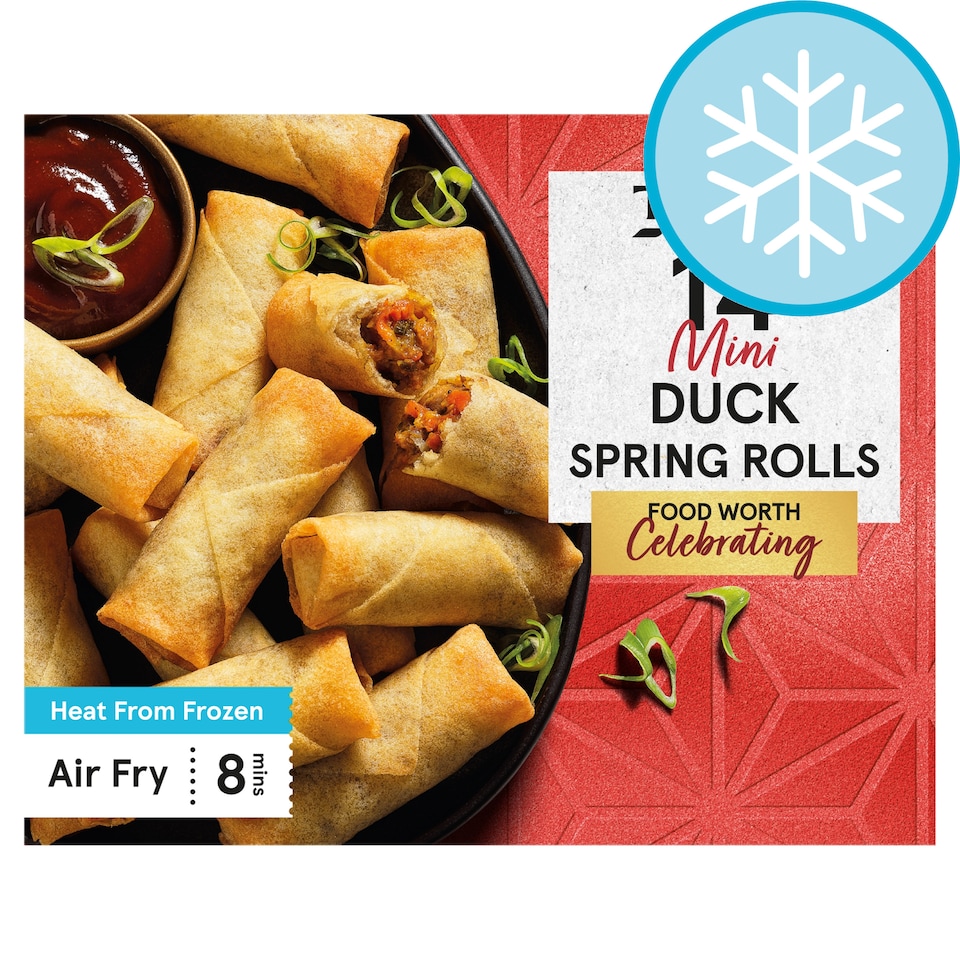 Tesco Duck Spring Rolls 14 Pack 252g