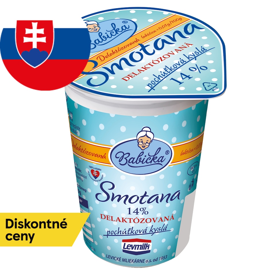Babička Sour Cream 14 % Delacto 200 g