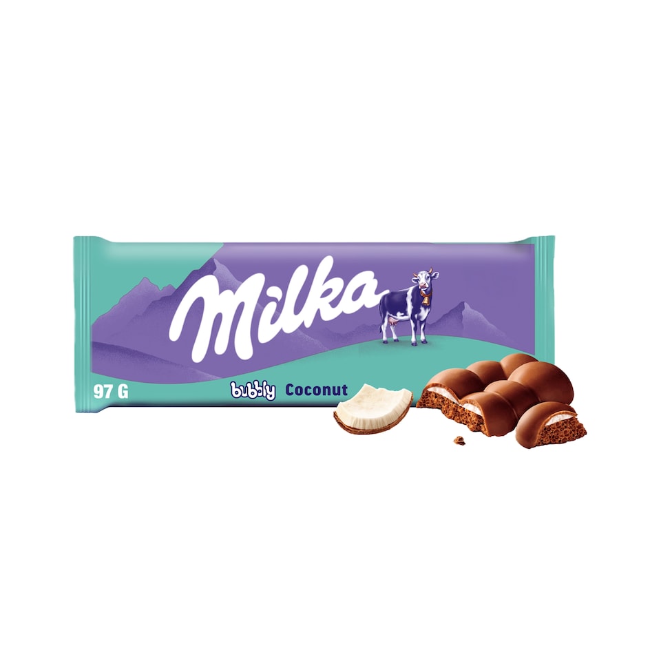 MILKA BUBBLY COCONUT CHOCOLATE TABLET 97 g