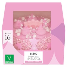 Tesco Princess Tiara Sponge Cake - Raspberry