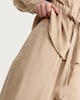 image 2 of F&F Pure Lyocell Wide Leg Drawstring Co-ord Trousers in Neutral