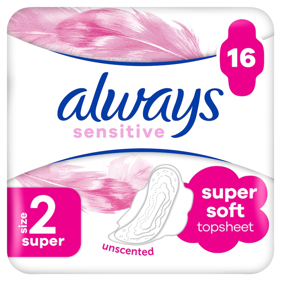 Always Ultra Sensitive Super Egészségügyi Betét (2-es Méret), 16 db 1. kép