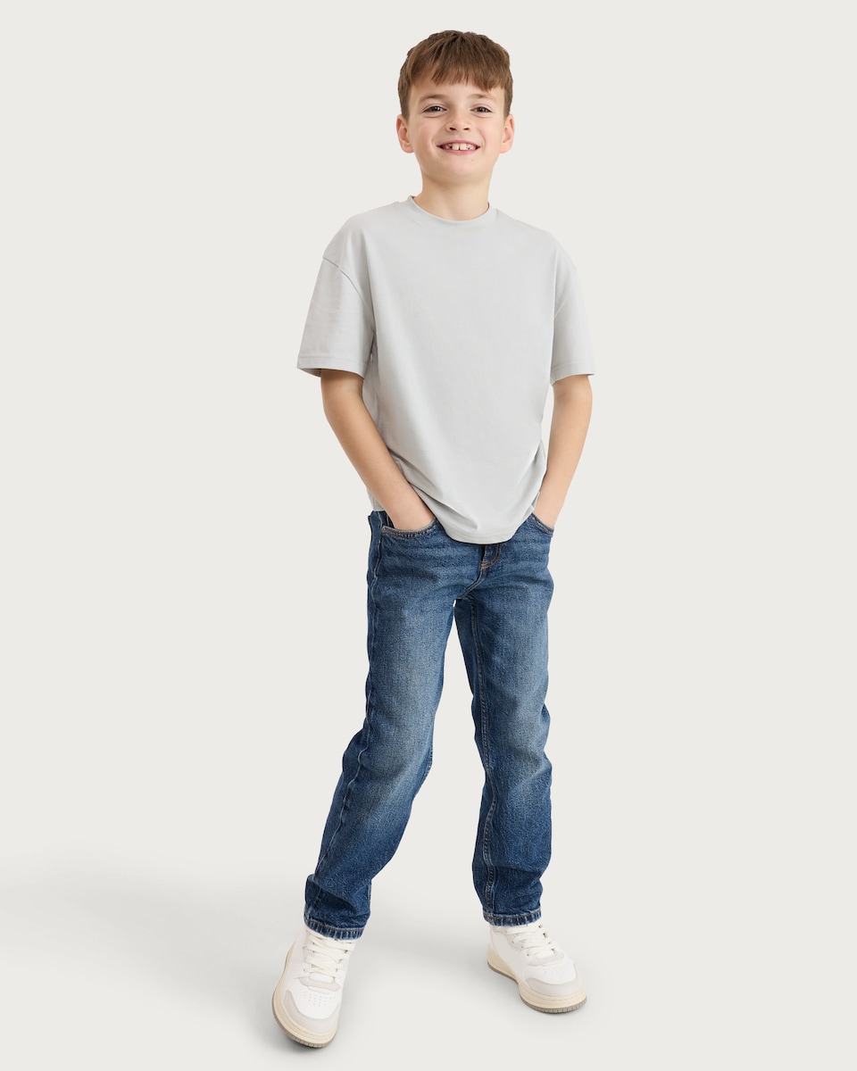 image 1 of F&F Boys 3-Pack Pure Cotton Short Sleeved T-Shirts in Black