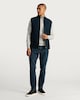 image 2 of F&F Cotton Blend Sleeveless Zip Up Gilet in Navy