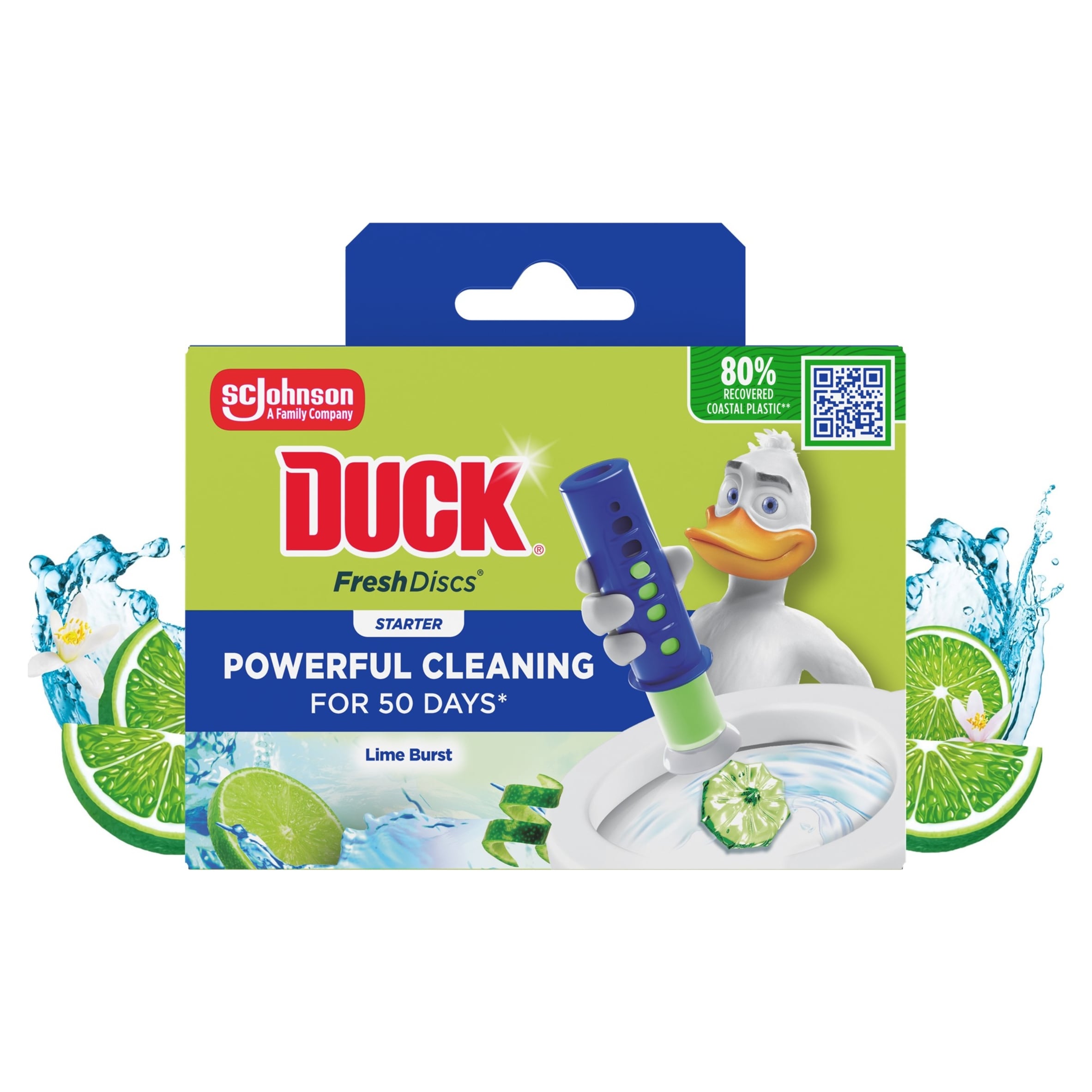 DUCK STARTER KIT FRESH DISCS LIME 36ML