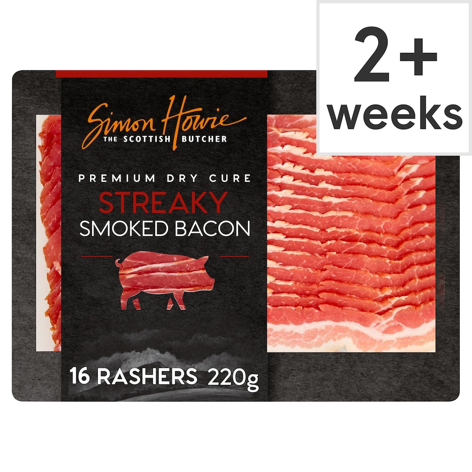 image 1 of Simon Howie Dry Cure Smoked Streaky Bacon 220G