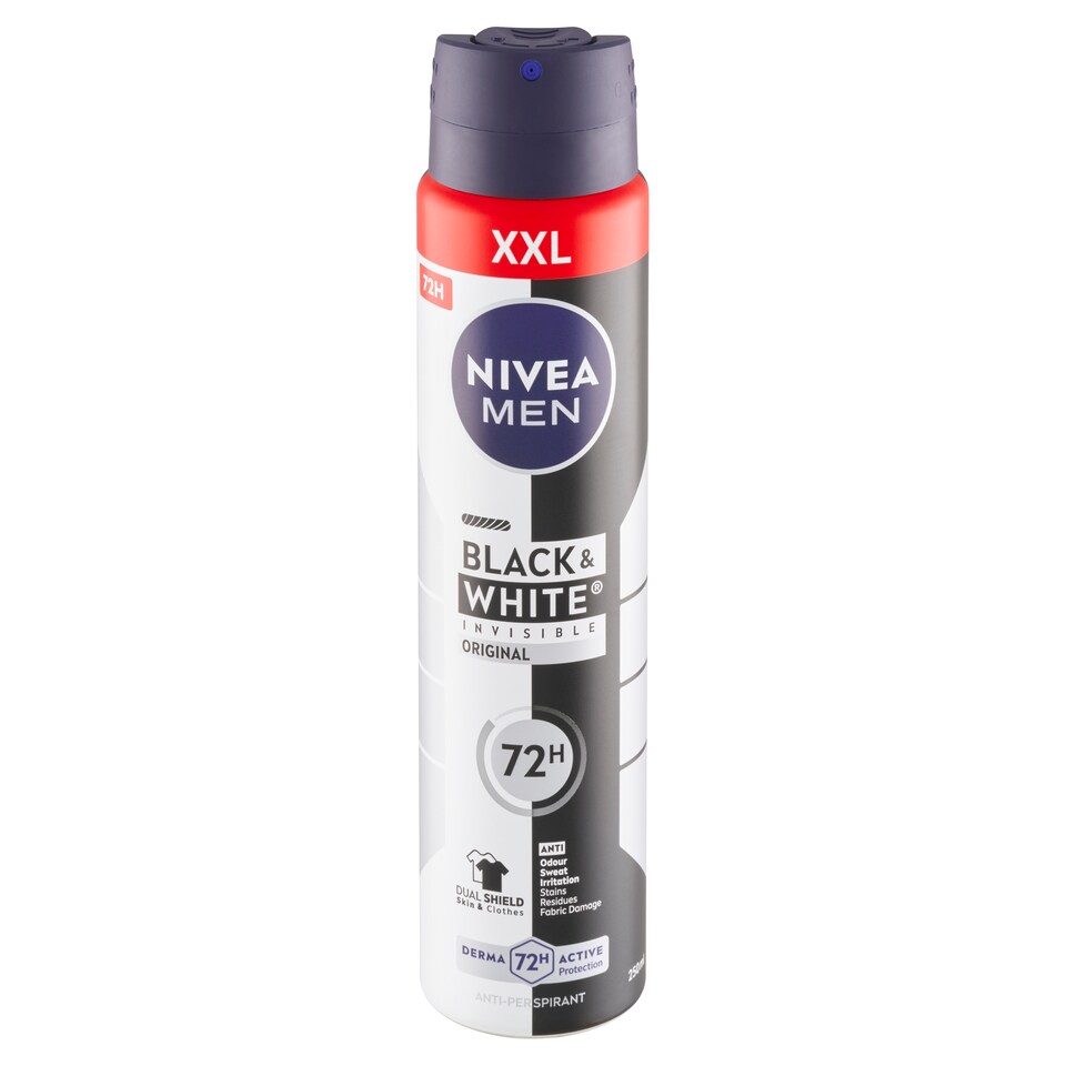 obrázok 1 z Nivea Men Black & White Invisible Original Sprej antiperspirant 250 ml