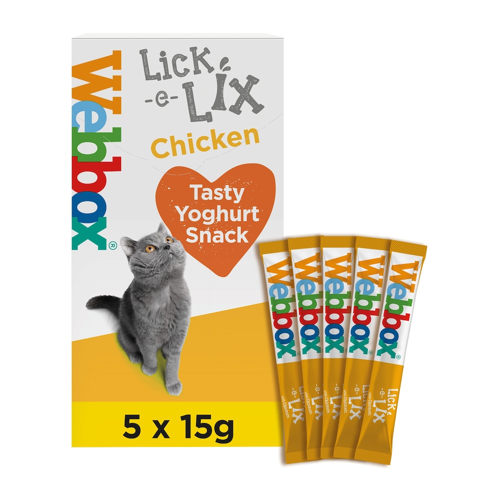 image 1 of Webbox Chicken Lick-E-Lix Cat Treats 5 X15g