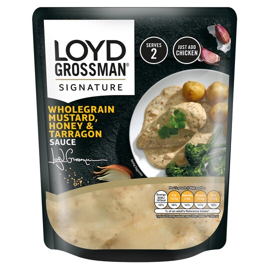 L/GRSMAN HONEY W/GRAIN, MUSTARD TARRAGON 290G Tesco Groceries