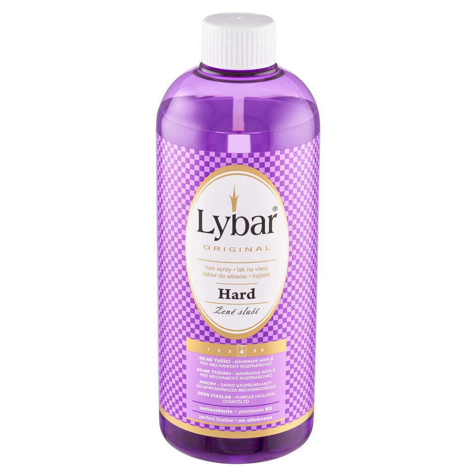 image 1 of Lybar Original Hard Hair Spray Strong Hold - Replacement Refill 500 ml