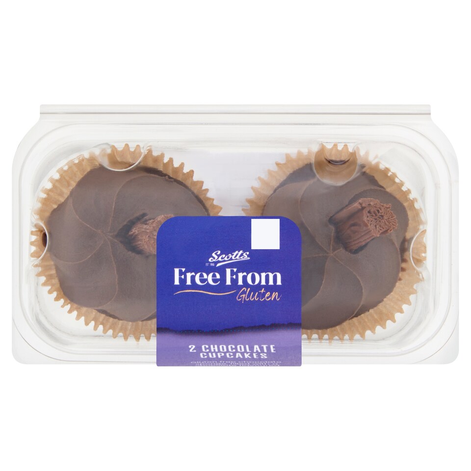 Scotts Free From Gluten 2 Chocolate Cupcakes 105g