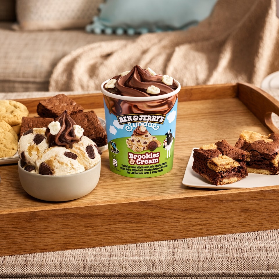 image 1 of Ben & Jerry's Sundae Brookies & Cream 427ml