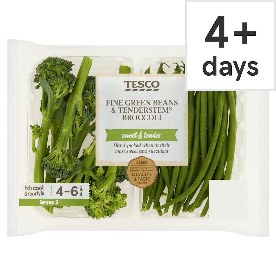 image 1 of Tesco Fine Beans & Tenderstem Broccoli 190g