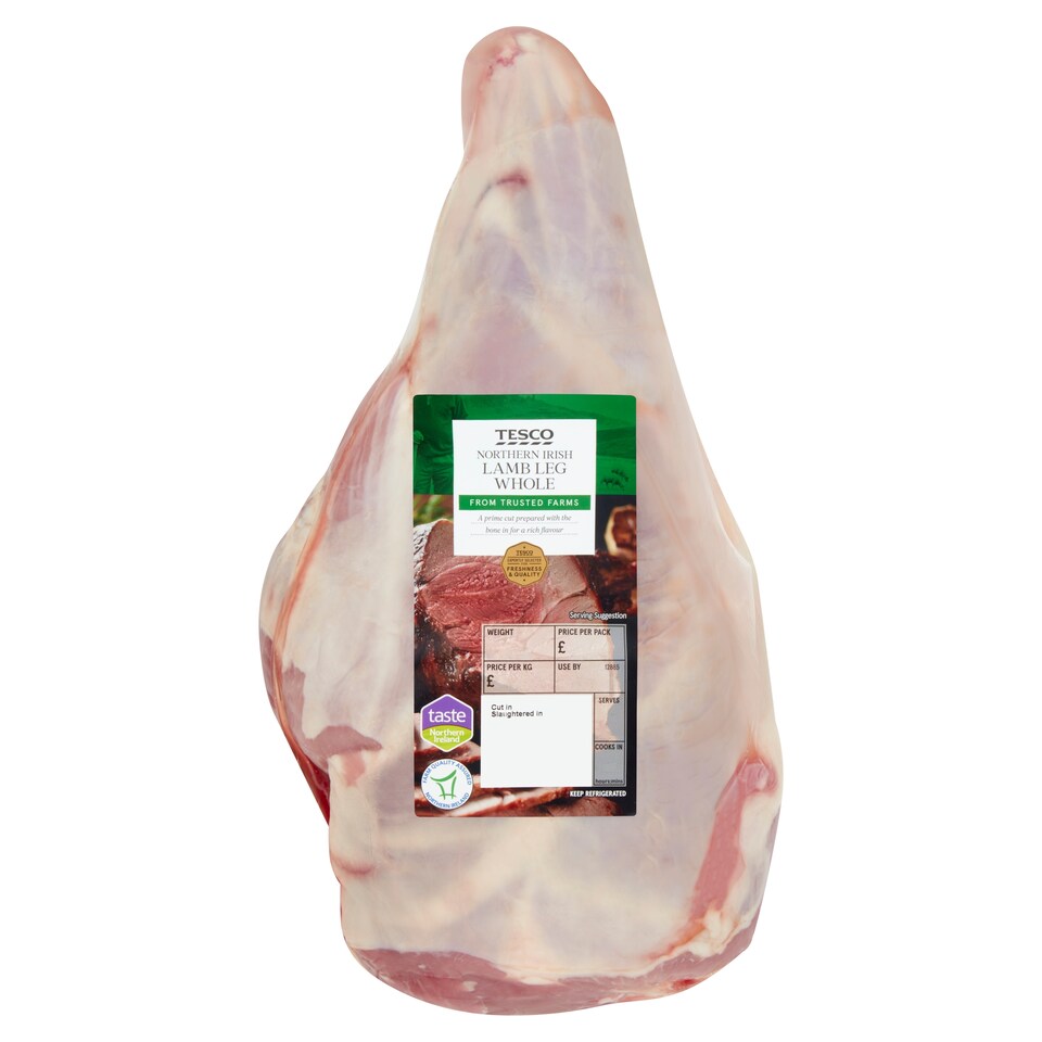 Tesco Northern Irish Lamb Leg Whole 1kg-3.5Kg