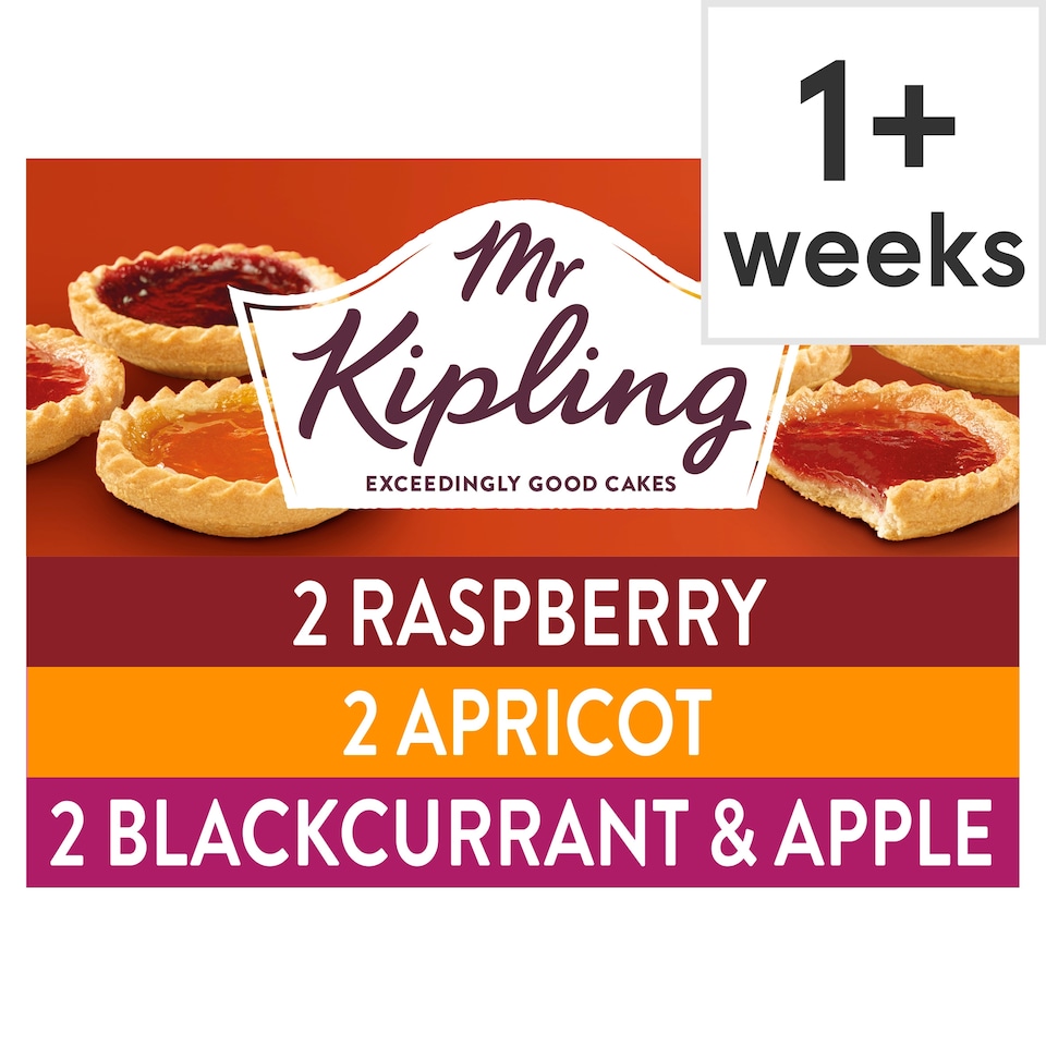 image 1 of Mr Kipling Assorted Jam Tarts 6 Pack