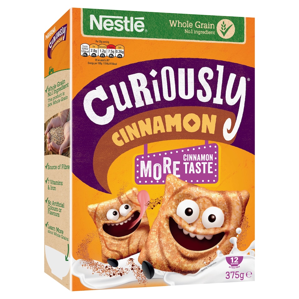 image 1 of Nestlé Curiously Cinnamon Cereal 375g