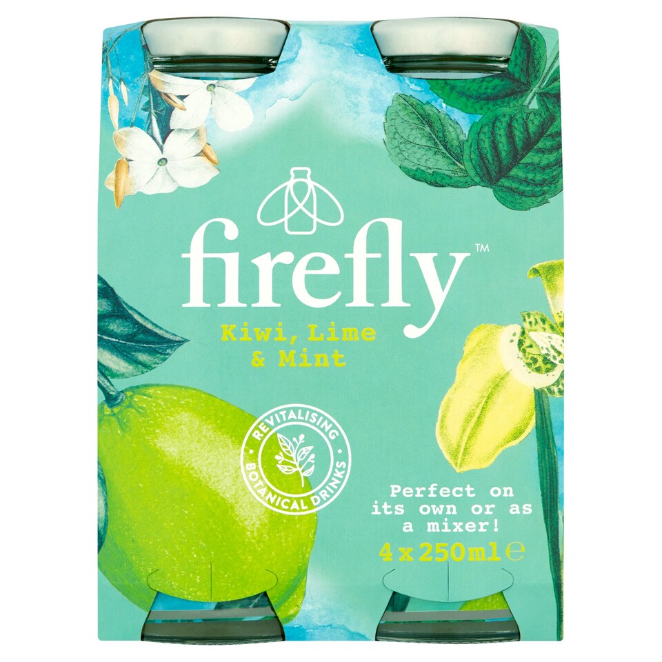 Firefly Kiwi Lime Mint 4 X 250Ml Tesco Groceries