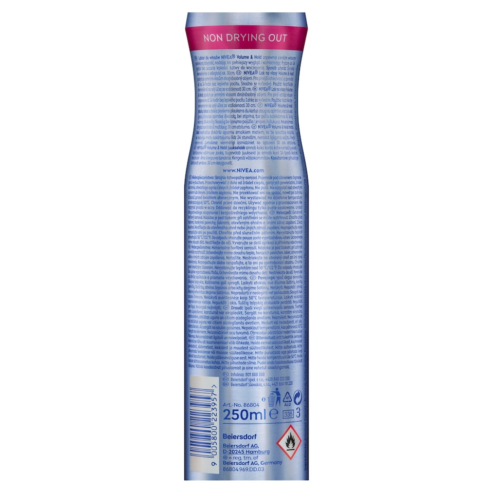 image 1 of Nivea Styling Spray Volume & Hold 250 ml