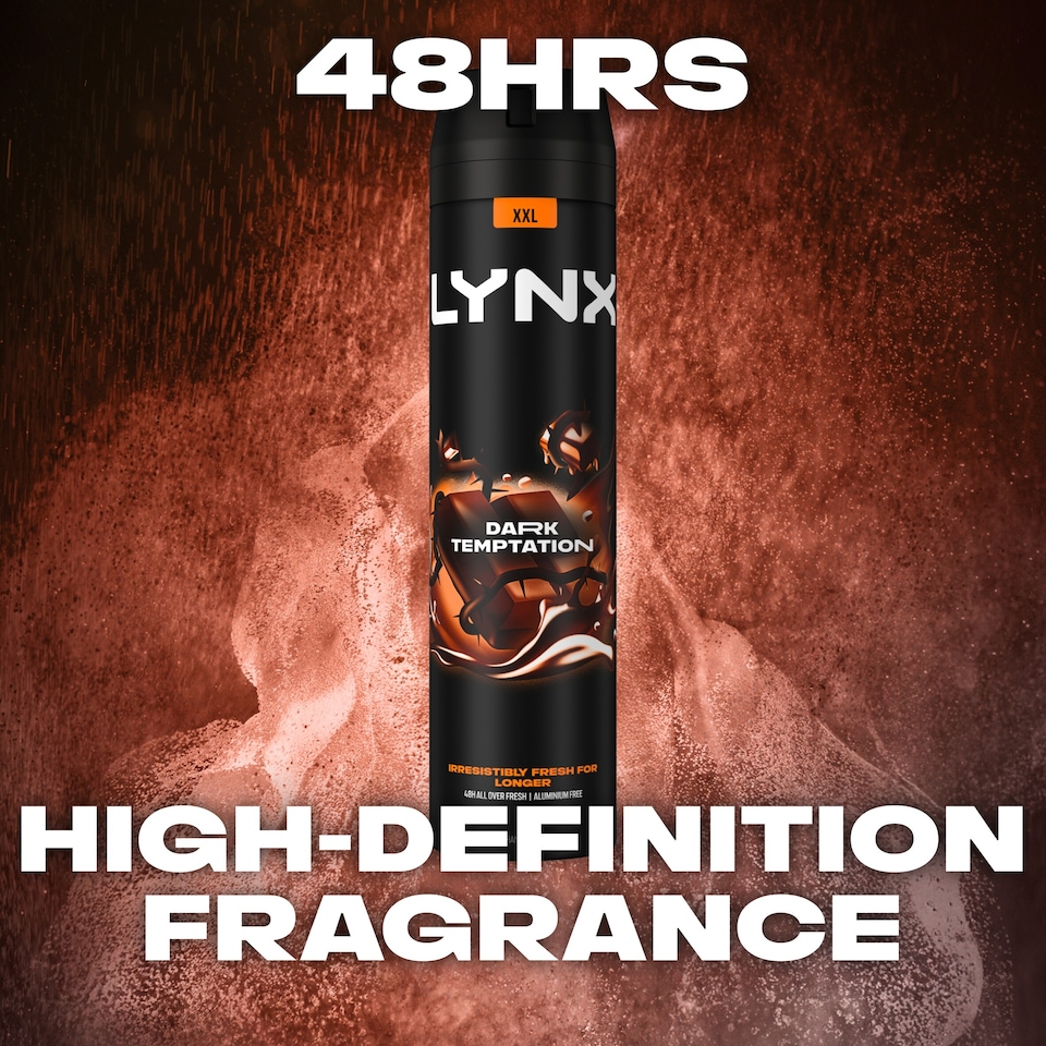 image 1 of Lynx Dark Temptation 48h Deodorant Bodyspray for Men 250ml