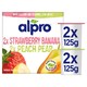 image 1 of Alpro No Bits Strawberry Banana Yoghurt Alternative 4X125g