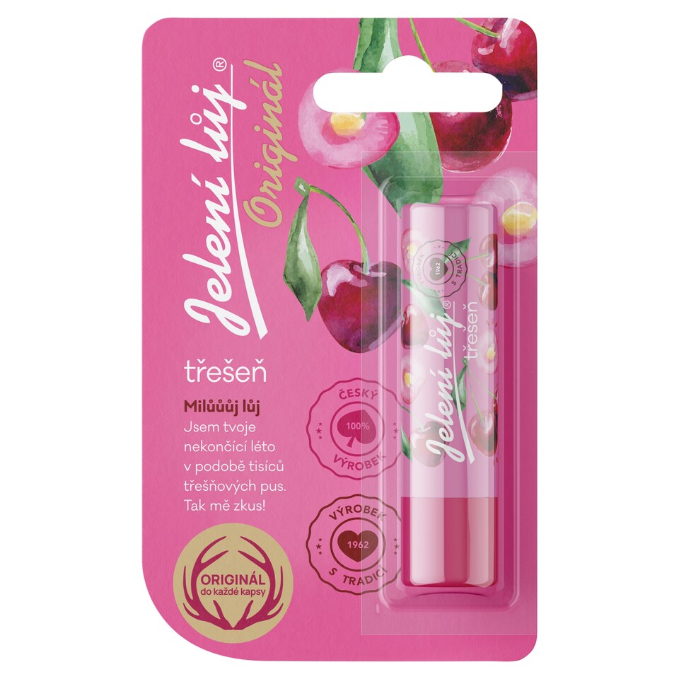 Jelení Lůj Čerešňa pomáda na pery