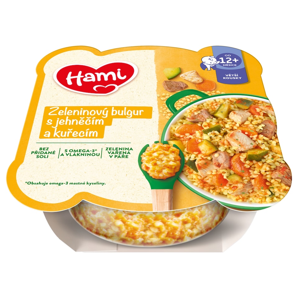 Obrázek 1 pro produkt HAMI masozeleninový talířek Zeleninový bulgur s jehněčím a kuřecím 230g