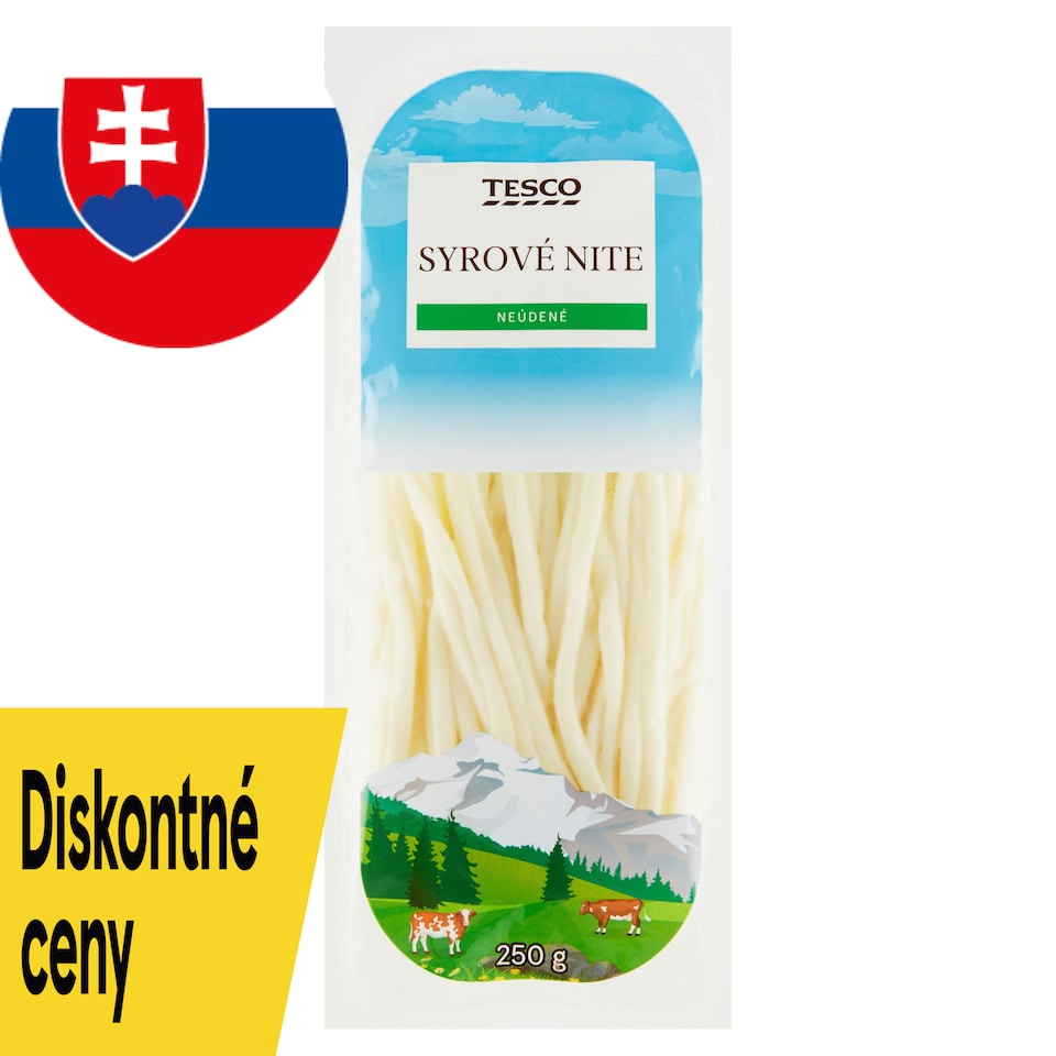 Tesco Cheese Strings Unsmoked 250 g
