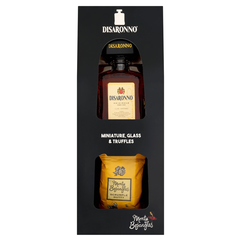 Disaronno Mini Tumbler & Monty Truffle Gift Set