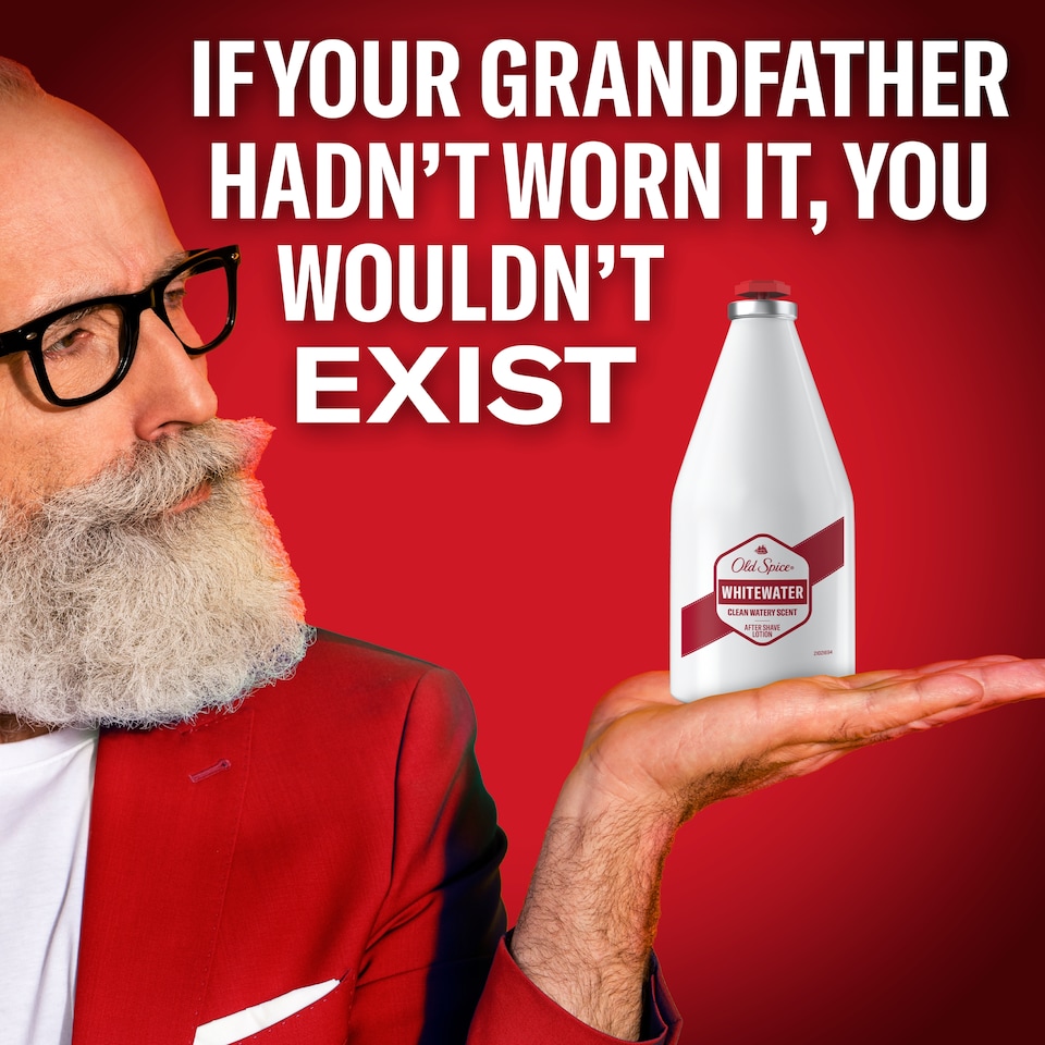image 1 of Old Spice Whitewater After Shave Lotion 100ml Perfume Quality Scent, Refreshing Lotion for Face