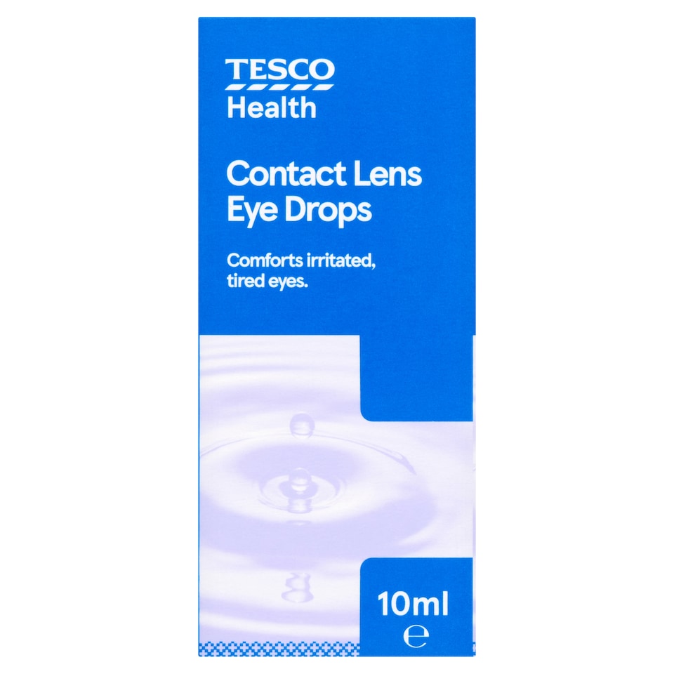Tesco Health Contact Lens Comfort Eye Drops 10ML