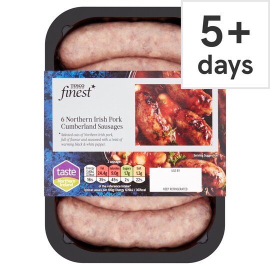 Tesco Finest Pork Cumberland Sausage 400G Tesco Groceries