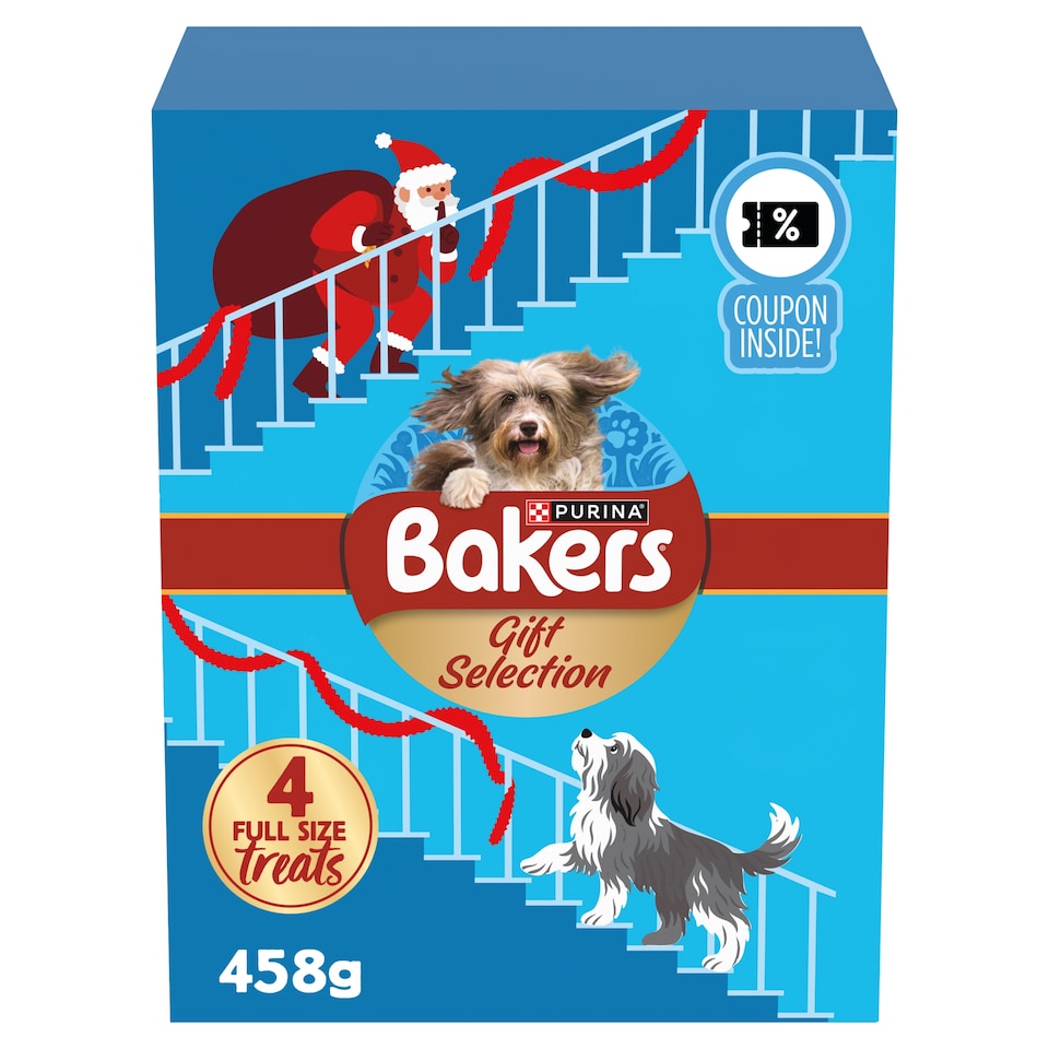 image 1 of Bakers Christmas Dog Treats Selection Box 458g