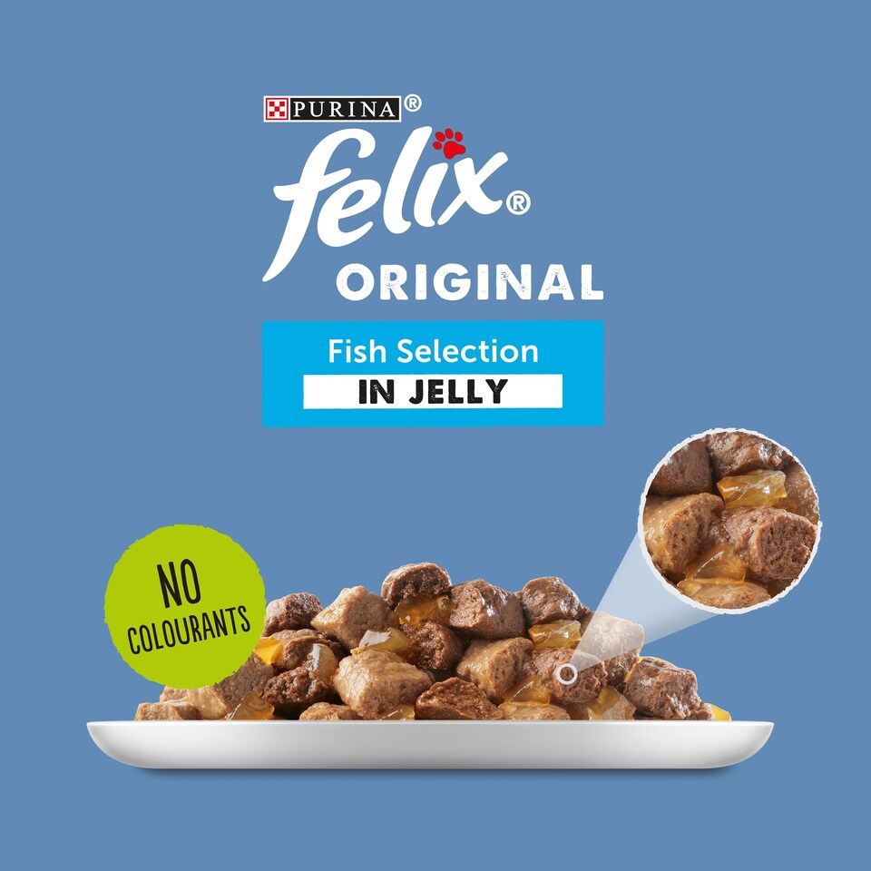 image 1 of Felix Fish Selection In Jelly Pouches 40X100g