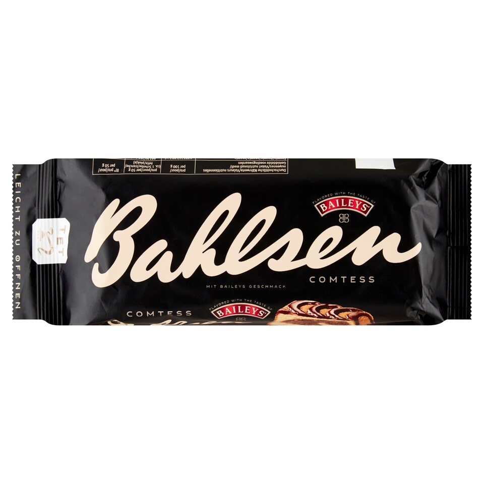 Bahlsen Baileys Irish Cream Liqueur Flavored Sponge Cake Decorated with Cocoa Frosting 350 g