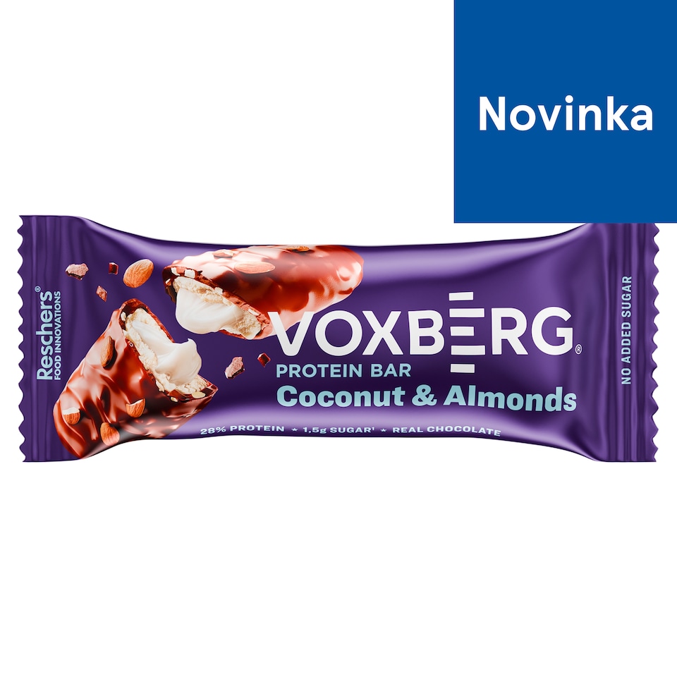 Voxberg Proteínová tyčinka s kokosom v mliečnej čokoláde 50 g