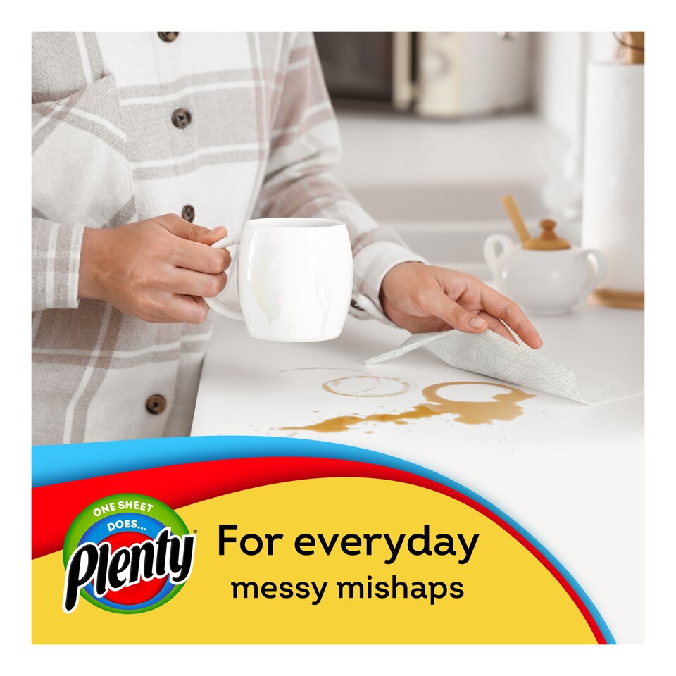 image 1 of Plenty Everyday Kitchen Towel 200 Sheets 2 Rolls